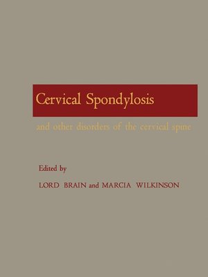 cover image of Cervical Spondylosis and Other Disorders of the Cervical Spine